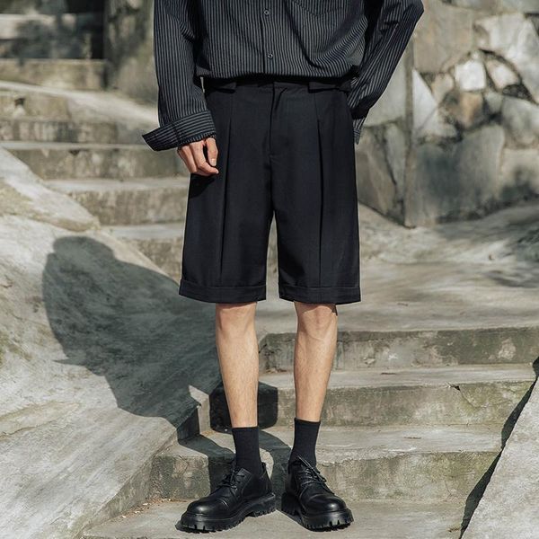 men's shorts summer formal suit fashion gray brown black dress men korean loose straight casual mens m-xl, White;black
men's shorts summer formal suit fashion gray brown black dress men korean loose straight casual mens m-xl, White;black