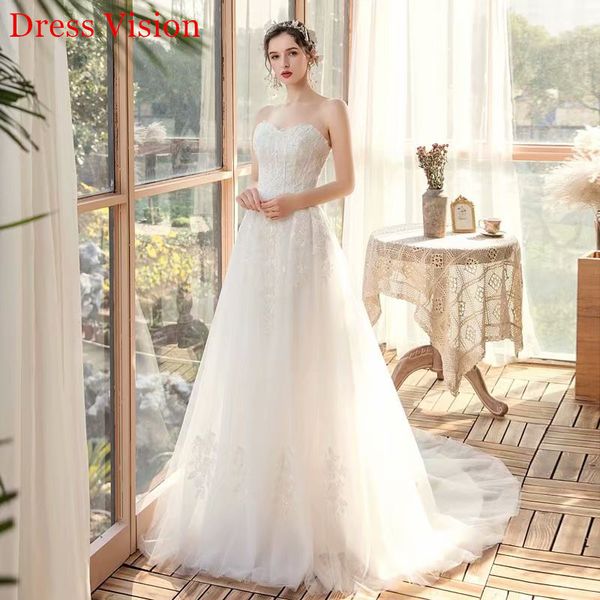 2021 vestido noiva strapless lace wedding soiree bride to be robe de marie lnko, White
2021 vestido noiva strapless lace wedding soiree bride to be robe de marie lnko, White
