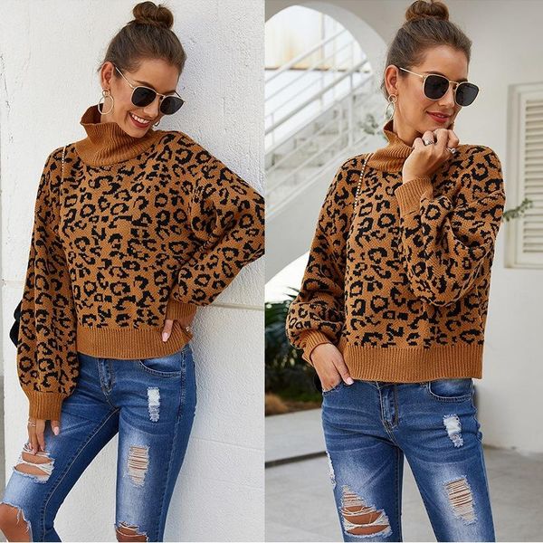 women's sweaters 2021 women leopard knitted sweater winter animal print turtleneck long sleeve female pullovers casual, White;black
women's sweaters 2021 women leopard knitted sweater winter animal print turtleneck long sleeve female pullovers casual, White;black