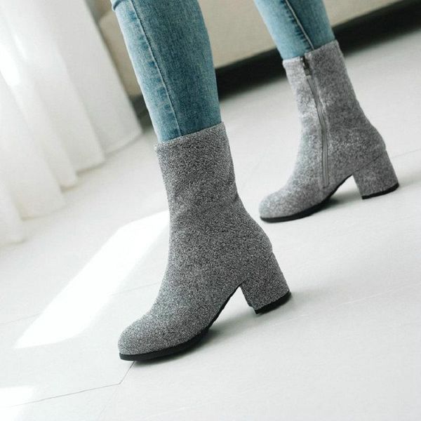 boots sianie tianie autumn winter sliver glitter stretchy socks booties chunky heels zipper fashion women shoes ankle stretch, Black
boots sianie tianie autumn winter sliver glitter stretchy socks booties chunky heels zipper fashion women shoes ankle stretch, Black