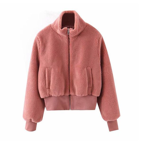 women's jackets stylish elegant warm fur women coats zipper pockets red outwear solid loose, Black;brown 
women's jackets stylish elegant warm fur women coats zipper pockets red outwear solid loose, Black;brown