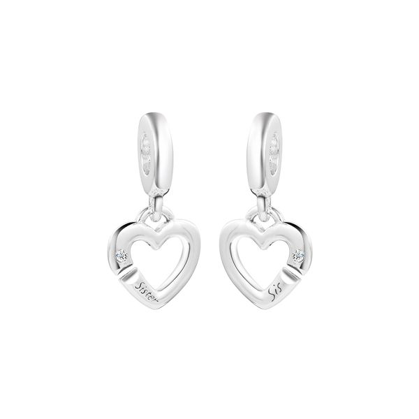 linked sister hearts split dangle charms original 925 silver beads for jewelry making fits european bracelets and bangle woman diy charm, Black
linked sister hearts split dangle charms original 925 silver beads for jewelry making fits european bracelets and bangle woman diy charm, Black