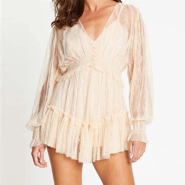 women's jumpsuits & rompers women designer jumpsuit sweet beige blue lace long sleeve holiday party boho playsuits 2021 autumn, Black;white
women's jumpsuits & rompers women designer jumpsuit sweet beige blue lace long sleeve holiday party boho playsuits 2021 autumn, Black;white