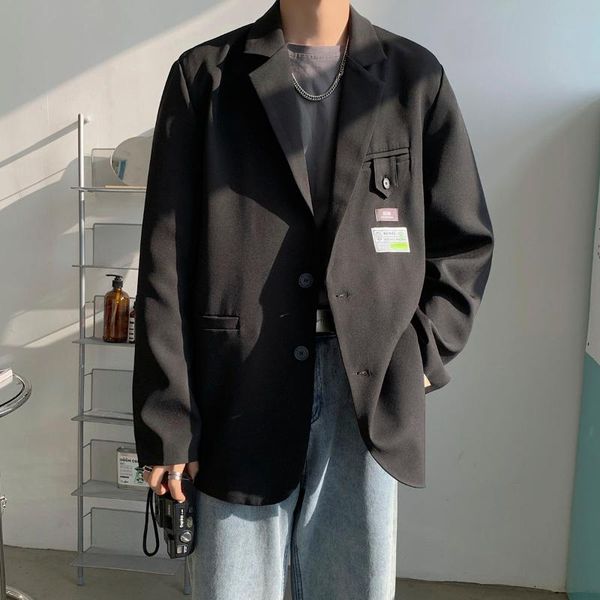 men's casual suits 2021 new seasons are suitable for pure color slim casual small suit jacket, young handsome men on campus suit, White;black
men's casual suits 2021 new seasons are suitable for pure color slim casual small suit jacket, young handsome men on campus suit, White;black