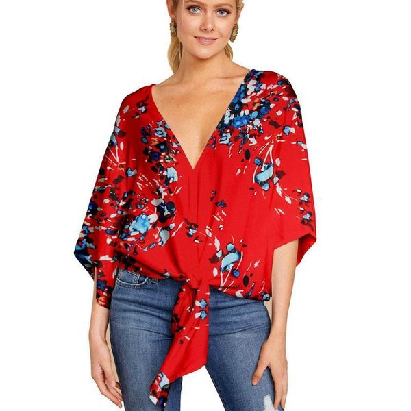 fashion casual ladies shirt t-shirt 2021 spring and summer v-neck seven-point sleeves knotted printed large size loose tshirt, White
fashion casual ladies shirt t-shirt 2021 spring and summer v-neck seven-point sleeves knotted printed large size loose tshirt, White
