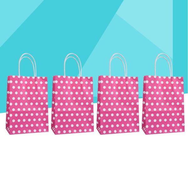 20pcs 15x8x21cm polka dot kraft paper gift bag party favors handbag shopping bags with handles (rosy
20pcs 15x8x21cm polka dot kraft paper gift bag party favors handbag shopping bags with handles (rosy