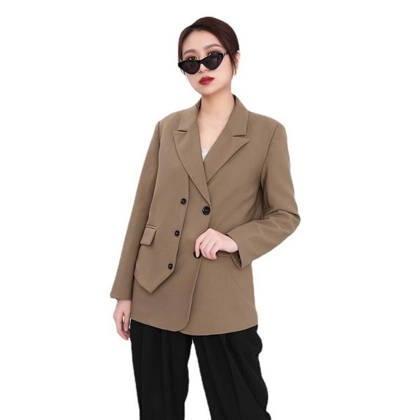 women's suits & blazers women brwon double breasted casual big size lapel long sleeve jacket ashion tide spring autumn 2021 blazer, White;black
women's suits & blazers women brwon double breasted casual big size lapel long sleeve jacket ashion tide spring autumn 2021 blazer, White;black