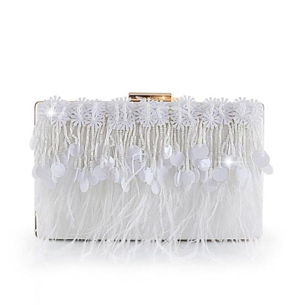 2021 new women feather tassel evening bags luxury handmade flowers beads banquet bags with chain drop shipping mn1255
2021 new women feather tassel evening bags luxury handmade flowers beads banquet bags with chain drop shipping mn1255