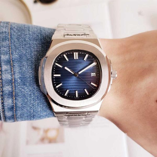 wristwatches nautilus waterproof men's watch 5711 silver watchband blue stainless steel montre deluxe mechanical, Slivery;brown
wristwatches nautilus waterproof men's watch 5711 silver watchband blue stainless steel montre deluxe mechanical, Slivery;brown