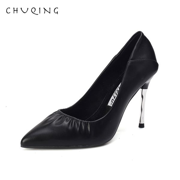2021 chuqing autumn new korean version of the folds soft leather pointed wild ladies high heels t8q7, Black
2021 chuqing autumn new korean version of the folds soft leather pointed wild ladies high heels t8q7, Black