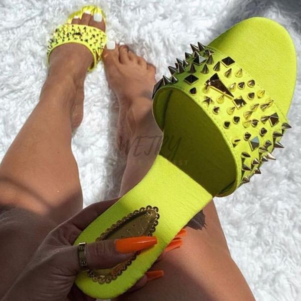 slippers summer women rivet flat casual ladies slides open toe outside platform metal soft beach shoes female footwear, Black
slippers summer women rivet flat casual ladies slides open toe outside platform metal soft beach shoes female footwear, Black