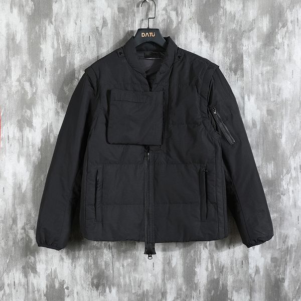 stone pirate 21fw winter down jackets detachable sleeves with complex functional style black warm men's coat
stone pirate 21fw winter down jackets detachable sleeves with complex functional style black warm men's coat