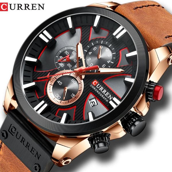 wristwatches 2021 curren mens watches fashion leather strap sport quartz outdoor casual wristwatch waterproof clock, Slivery;brown
wristwatches 2021 curren mens watches fashion leather strap sport quartz outdoor casual wristwatch waterproof clock, Slivery;brown