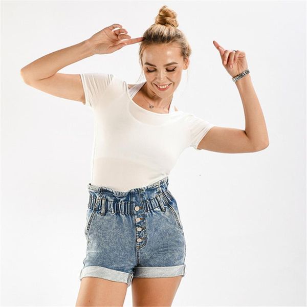 women's jeans 2021 spring high waist loose wide leg women elastic curling fashion and temperament denim shorts, Blue
women's jeans 2021 spring high waist loose wide leg women elastic curling fashion and temperament denim shorts, Blue