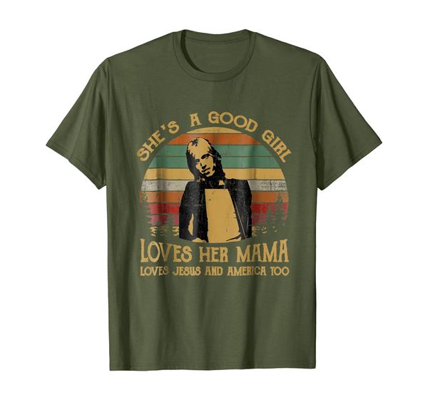 she's a good girl loves her mama loves jesus and america too, White;black