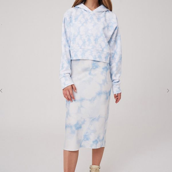 2021 women early autumn new light blue tie-dye printed hooded sweater elastic waist half skirt suit ebzv, Black
2021 women early autumn new light blue tie-dye printed hooded sweater elastic waist half skirt suit ebzv, Black