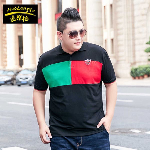 fat men's plus size short sleeve lapel splicing t-shirt fat guy super large youth collar t-shirt, Black;brown
fat men's plus size short sleeve lapel splicing t-shirt fat guy super large youth collar t-shirt, Black;brown