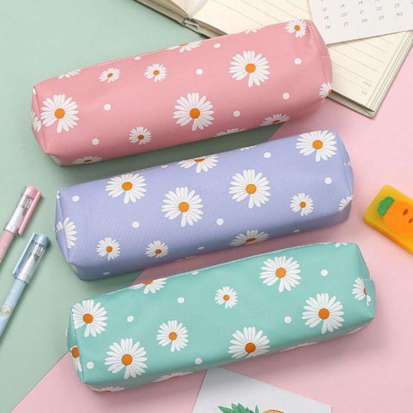 pencil bags kawaii daisy case transparent candy color gift school box bag supplies stationery 1pc
pencil bags kawaii daisy case transparent candy color gift school box bag supplies stationery 1pc