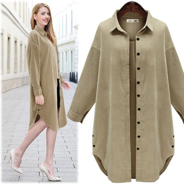 women's jeans autumn and winter 19 large women's windbreaker coat corduroy knee length shirt, Blue
women's jeans autumn and winter 19 large women's windbreaker coat corduroy knee length shirt, Blue