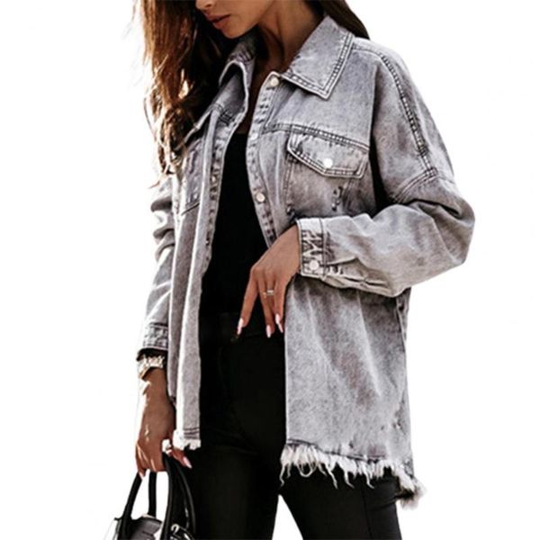 women's jackets autumn women jeans turn-down collar long sleeve denim jacket high street style tassel ripped holes flap pockets top, Black;brown
women's jackets autumn women jeans turn-down collar long sleeve denim jacket high street style tassel ripped holes flap pockets top, Black;brown