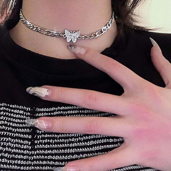 chokers trendy rhinestone butterfly choker necklaces for women ladies punk hip hop silver color chain chocker necklace collars jewelry, Golden;silver
chokers trendy rhinestone butterfly choker necklaces for women ladies punk hip hop silver color chain chocker necklace collars jewelry, Golden;silver