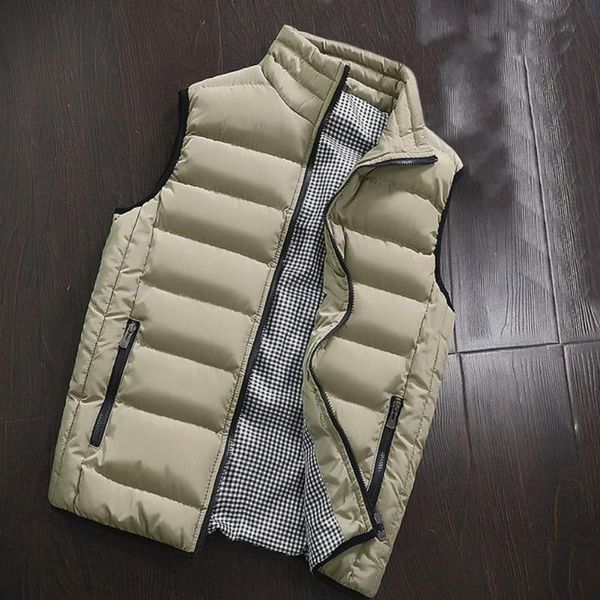 men's vests men winter waistcoat 2021 vest coat waterproof padded thick stand collar for daily wear, Black;white
men's vests men winter waistcoat 2021 vest coat waterproof padded thick stand collar for daily wear, Black;white