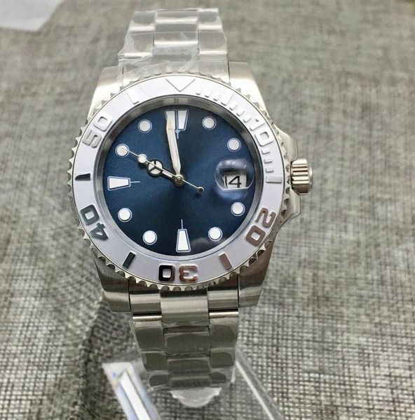 wristwatches watch men's automatic mechanical 40mm blue no logo dial ceramic ring stainless steel bracelet, Slivery;brown
wristwatches watch men's automatic mechanical 40mm blue no logo dial ceramic ring stainless steel bracelet, Slivery;brown