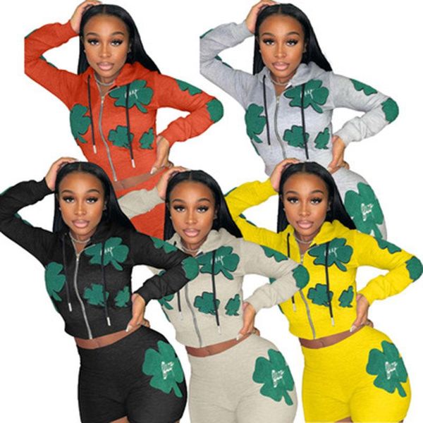 women's tracksuits fashion two piece set autumn women long sleeve printed zipper hooded crop sports shorts matching tracksuit streetwea, Gray
women's tracksuits fashion two piece set autumn women long sleeve printed zipper hooded crop sports shorts matching tracksuit streetwea, Gray