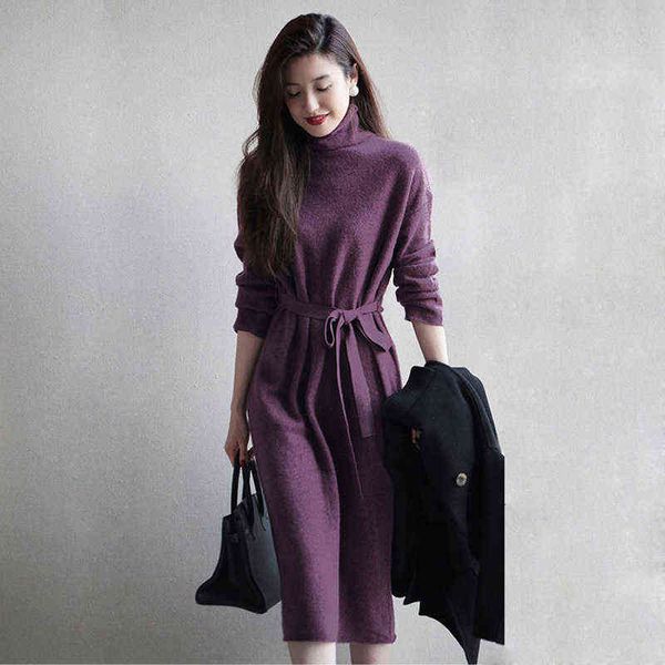 high-neck knitted bottoming dress women's plus size 2021 autumn and winter new fashion soft waxy warm casual mid-length dress g1214, Black;gray
high-neck knitted bottoming dress women's plus size 2021 autumn and winter new fashion soft waxy warm casual mid-length dress g1214, Black;gray