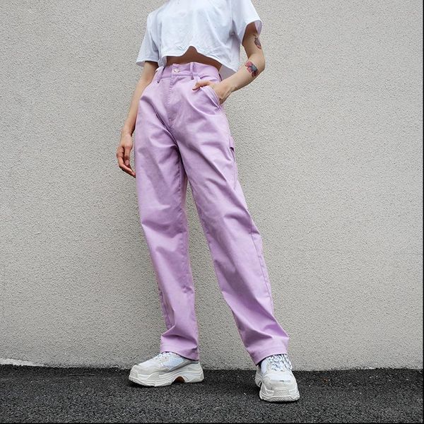 purple pants women 2021 jokers ladies pants high waist women trousers streetwear cargo femme full length ing, Black;white
purple pants women 2021 jokers ladies pants high waist women trousers streetwear cargo femme full length ing, Black;white