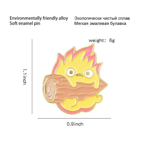 pins, brooches calcifer emaille custom japanese anime broches fire elf badge bag revers pin gesp howl jewelry poison for friends, Gray
pins, brooches calcifer emaille custom japanese anime broches fire elf badge bag revers pin gesp howl jewelry poison for friends, Gray