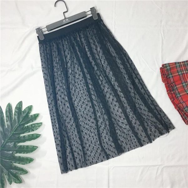 skirts 2021 petticoat korean spring summer dot print women casual elegant black white transparent mesh a line
skirts 2021 petticoat korean spring summer dot print women casual elegant black white transparent mesh a line