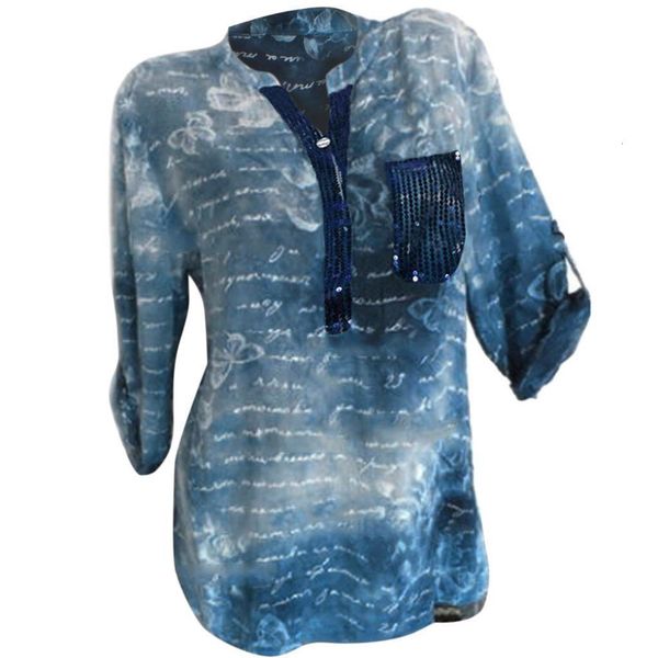 women shirts sequined stand print kimono sleeve large size long sleeve bue loose trend elegant noble vogue summer blouse shirts, White
women shirts sequined stand print kimono sleeve large size long sleeve bue loose trend elegant noble vogue summer blouse shirts, White