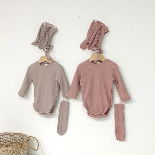 newborn baby boy girls long sleeve bodysuit set solid color ear baby bodysuit+hat+socks set infant clothing, White
newborn baby boy girls long sleeve bodysuit set solid color ear baby bodysuit+hat+socks set infant clothing, White