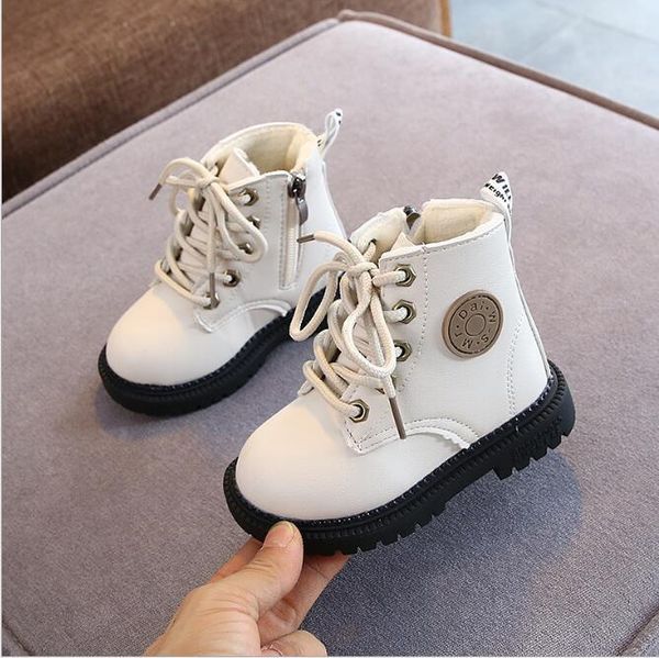 autumn/winter children boots boys girls leather plush fashion waterproof non-slip warm kids shoes 21-30, Black;grey
autumn/winter children boots boys girls leather plush fashion waterproof non-slip warm kids shoes 21-30, Black;grey