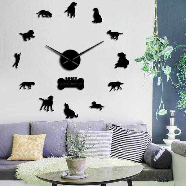 wall clocks the labrador retriever large frameless silent clock dog breed diy art with mirror acylic sticker effect
wall clocks the labrador retriever large frameless silent clock dog breed diy art with mirror acylic sticker effect