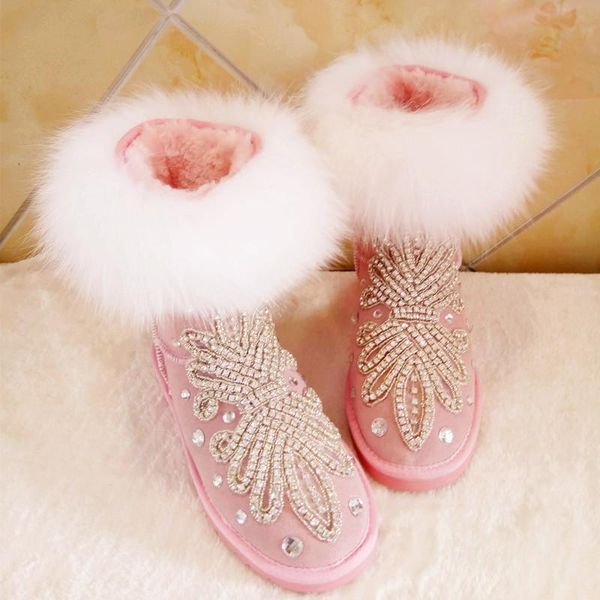 boots winter ankle snow genuine leather women fashion warm shoes cow lady short fur, Black
boots winter ankle snow genuine leather women fashion warm shoes cow lady short fur, Black