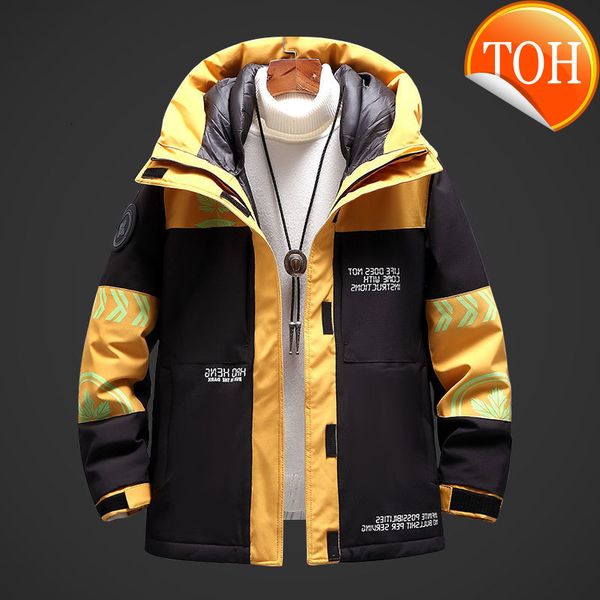 2021 new winter men fashion down coats windproof thicken fleece warm jacket male casual patchwork hooded mens parka outwear, Black
2021 new winter men fashion down coats windproof thicken fleece warm jacket male casual patchwork hooded mens parka outwear, Black
