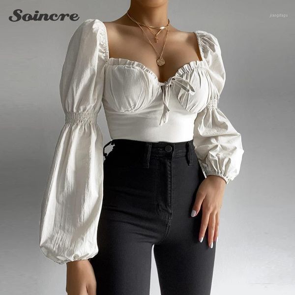 women's blouses & shirts fashion puff sleeve women 2021 v neck ruched tie up elastic 2 layers white crop sweet pullover slim fit el
women's blouses & shirts fashion puff sleeve women 2021 v neck ruched tie up elastic 2 layers white crop sweet pullover slim fit el