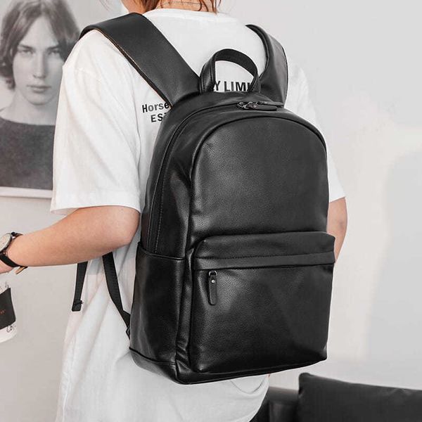 2021 new soft leather mens backpack leisure large capacity outdoor travel backpack korean style computer bag schoolbag large
2021 new soft leather mens backpack leisure large capacity outdoor travel backpack korean style computer bag schoolbag large