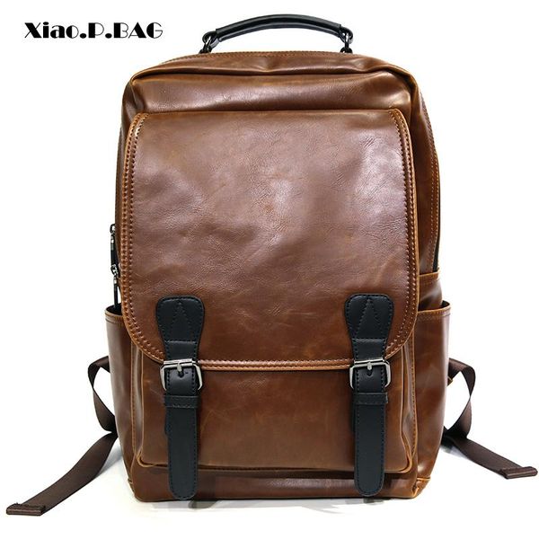 backpack excellent quality pu leather men large capacity fashion trend minimalist design waterproof campus-style travel bags
backpack excellent quality pu leather men large capacity fashion trend minimalist design waterproof campus-style travel bags