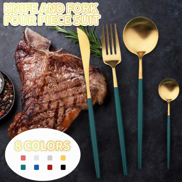flatware sets 4pcs/set european stainless steel dinner set knife fork spoon eat dessert plate steak noodles salad snack cake plates tablewar
flatware sets 4pcs/set european stainless steel dinner set knife fork spoon eat dessert plate steak noodles salad snack cake plates tablewar