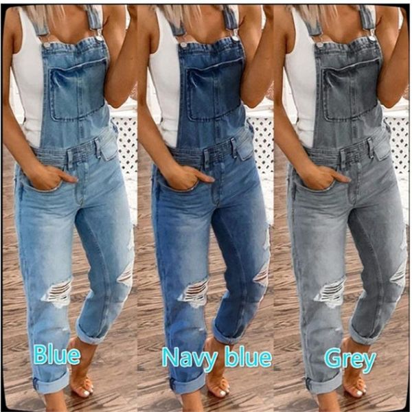 women's jeans streetwear pants women suspender waisted wide leg denim ripped straight bib overalls, Blue
women's jeans streetwear pants women suspender waisted wide leg denim ripped straight bib overalls, Blue