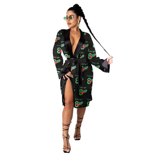 women's sleepwear women fashion letter print long cardigan coat loose pajamas home clothes dress lace up belt nightgown, Black;red
women's sleepwear women fashion letter print long cardigan coat loose pajamas home clothes dress lace up belt nightgown, Black;red