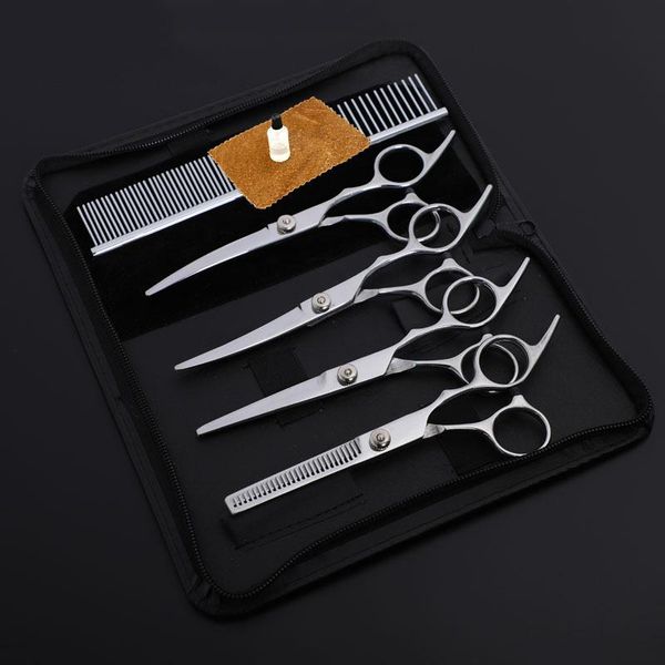 dog grooming stainless steel pet scissors cats and dogs hair seam up down curved sharp haircut tool set
dog grooming stainless steel pet scissors cats and dogs hair seam up down curved sharp haircut tool set