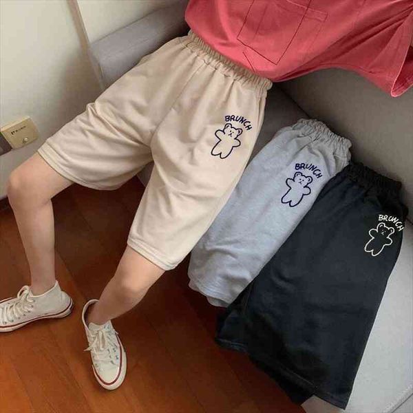 summer women shorts casual loose solid bear letter print pockets leisure korean style oversize d sweatpants wide leg short pants, White;black
summer women shorts casual loose solid bear letter print pockets leisure korean style oversize d sweatpants wide leg short pants, White;black