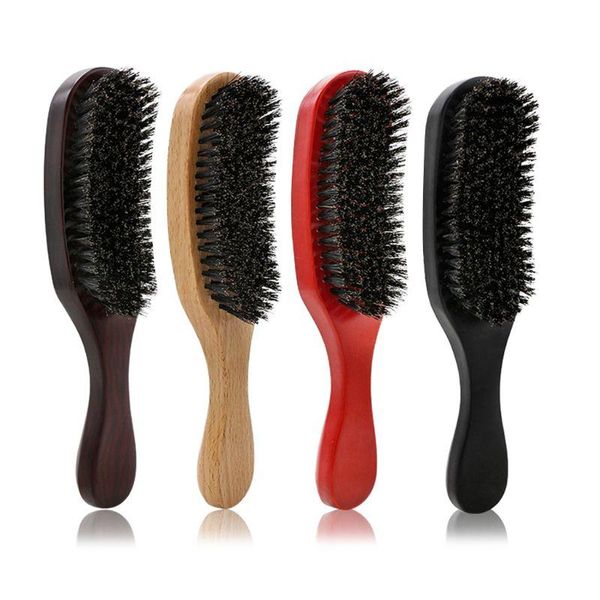 hair brushes boar bristle wood beard brush with handle men's shaving mustache comb hairdressing teasing, Silver
hair brushes boar bristle wood beard brush with handle men's shaving mustache comb hairdressing teasing, Silver