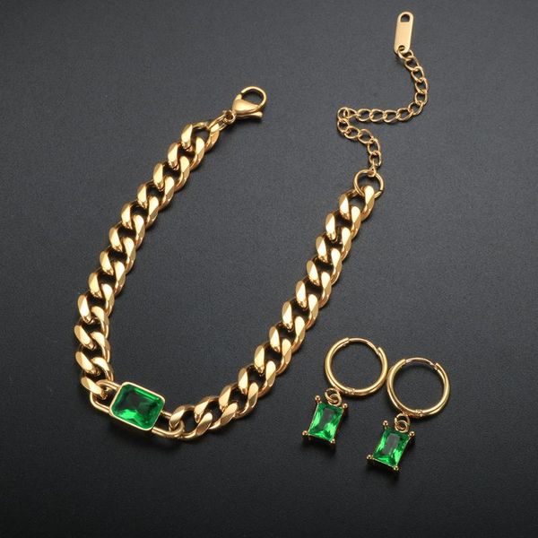 earrings & necklace zmfashion luxury rectangular colored stone zircon crystal polished cuban bracelet earings sets for women fashion jewelry, Silver
earrings & necklace zmfashion luxury rectangular colored stone zircon crystal polished cuban bracelet earings sets for women fashion jewelry, Silver
