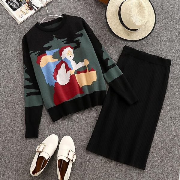 two piece dress sweater two-piece suit 2021 temperament fashion + knitted skirt, White
two piece dress sweater two-piece suit 2021 temperament fashion + knitted skirt, White