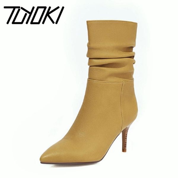 boots tuyoki women half short thin heel pointed toe winter shoes fashion footwear size 34-43, Black
boots tuyoki women half short thin heel pointed toe winter shoes fashion footwear size 34-43, Black